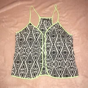 Tribal print tank top!